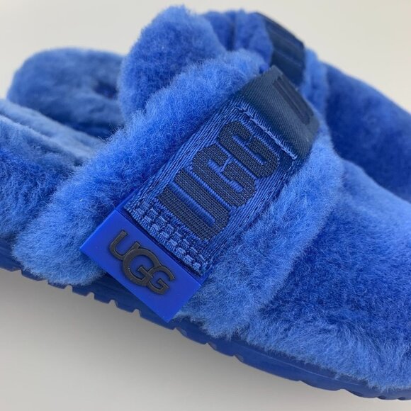 NIB Ugg Men Fluff It Slippers Size US 9 Blue - Picture 6 of 11
